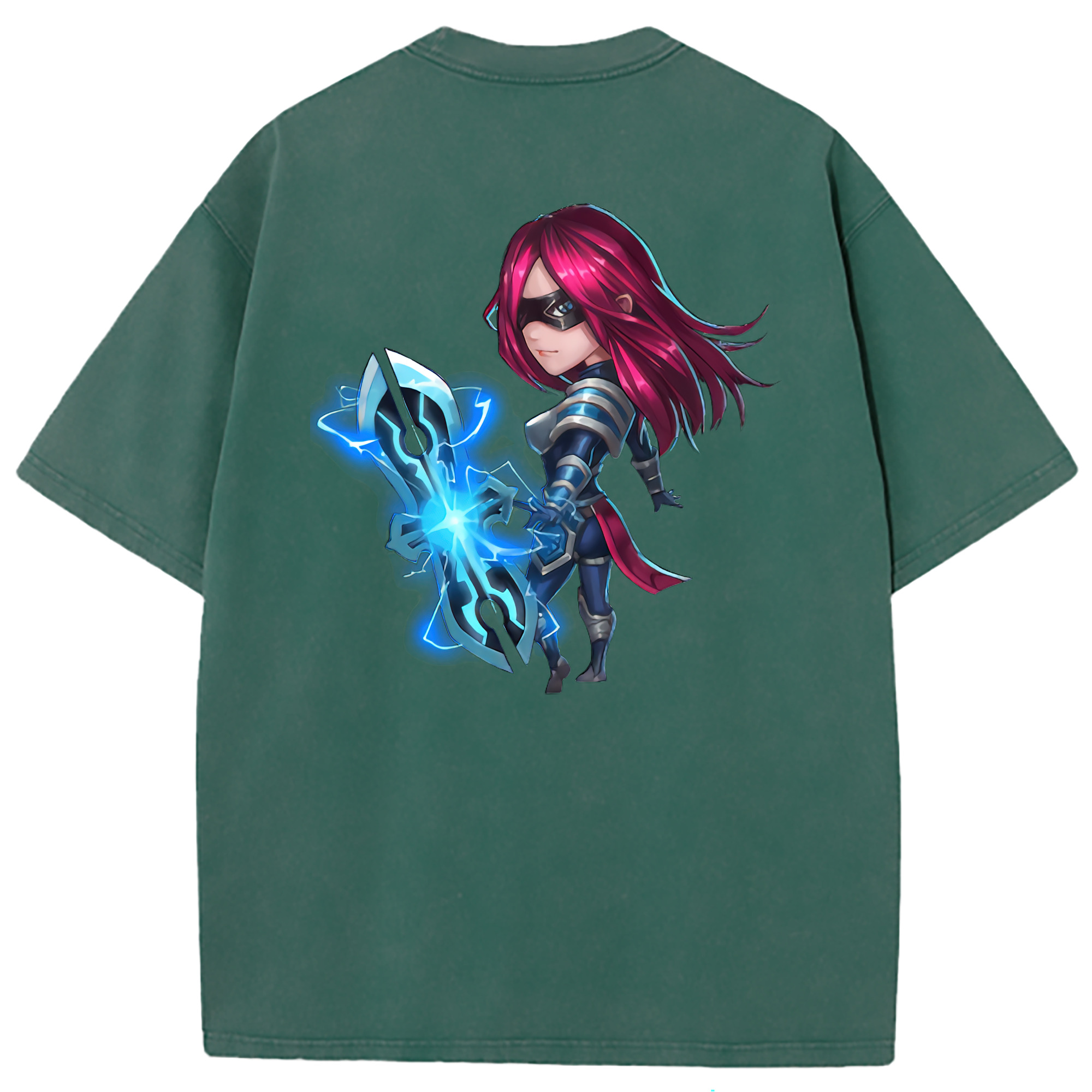 （画像用） リーグ・オブ・レジェンド League of Legends LOL 綿100% ヴィンテージ風 半袖Tシャツ（背面プリント）